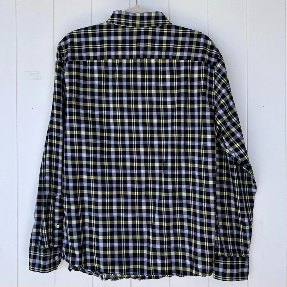 Banana Republic Men’s Intucked Slim Fit Button‎ Up Shirt Plaid Size Large